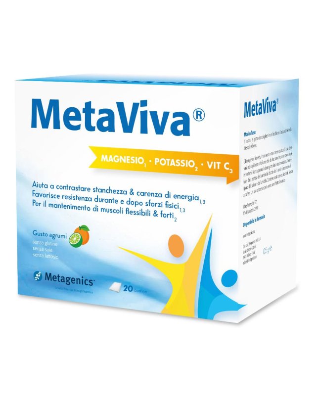METAVIVA MG/K/VIT C 20BUST