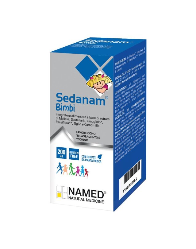 SEDANAM BIMBI 200 ml - Integratore Naturale per Rilassamento e Sonno dei Bambini