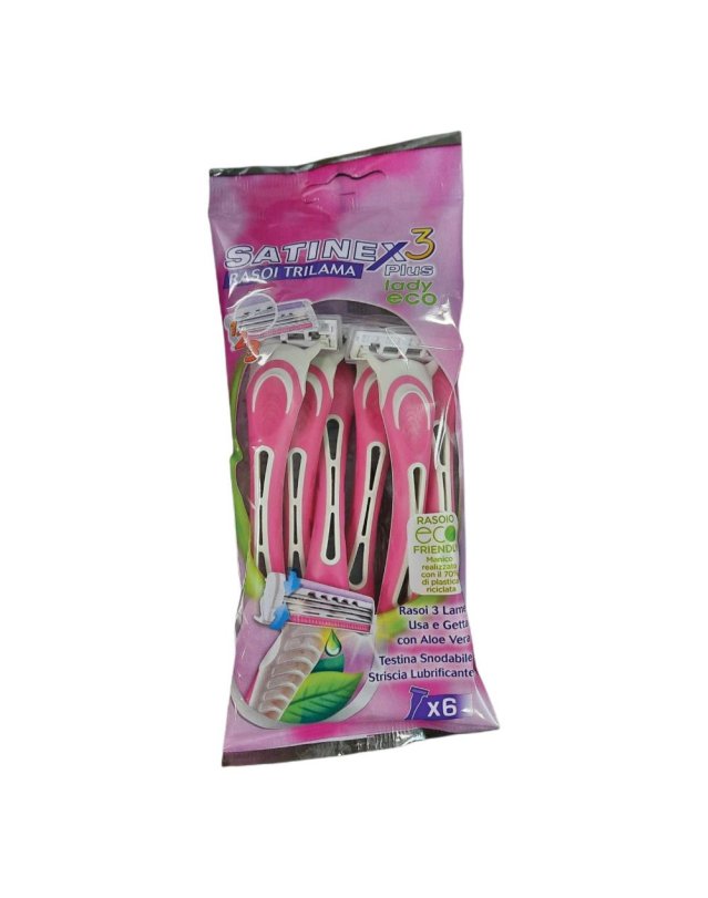 SATINEX3 RASOIO ECO LADY 6PZ