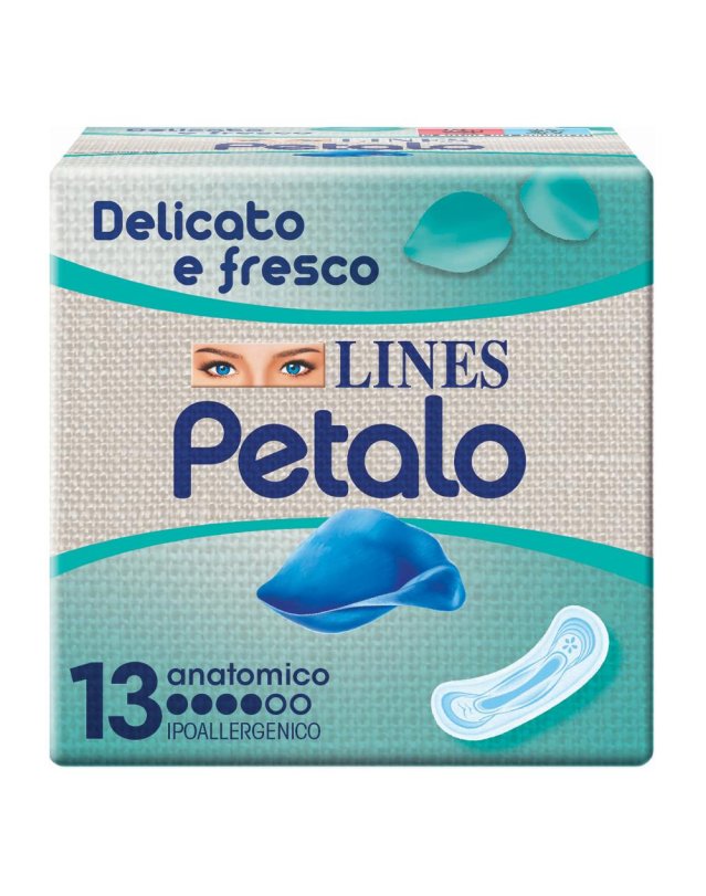 Lines Petalo Blu Assorbente Anatomico 13 pezzi