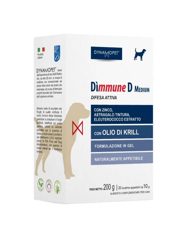 DIMMUNE D MEDIUM CANI 20 BUSTI