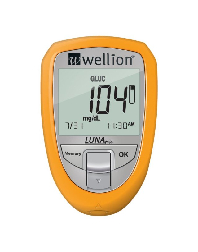 WELLION LUNA TRIO GIALLO KIT