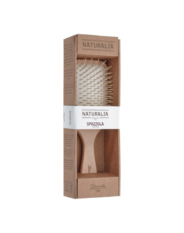 SPAZZOLA RETT LEGNO NATURALIA