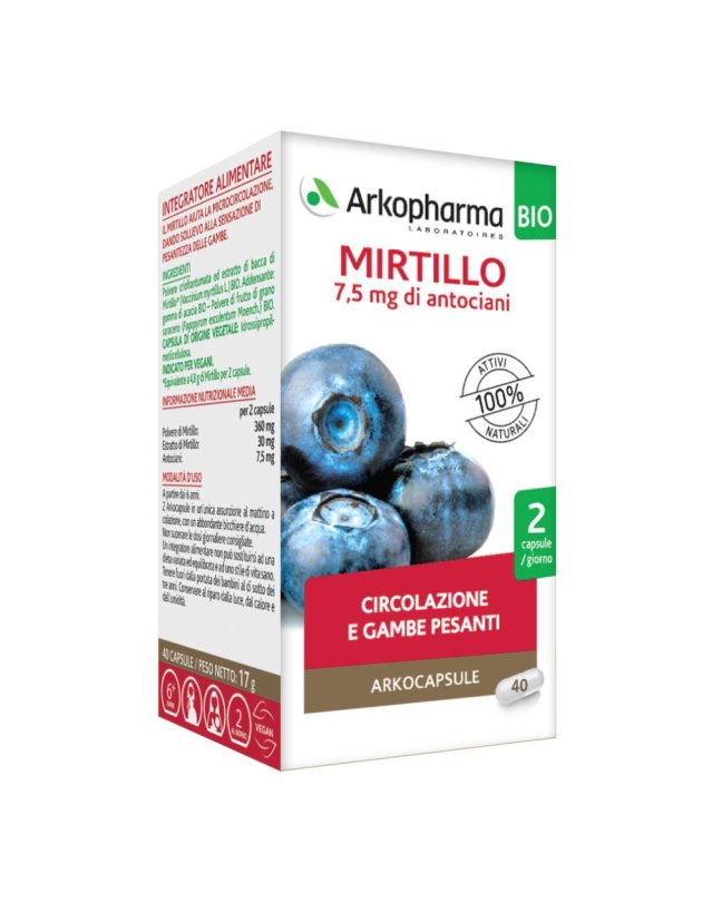 ARKOCAPSULE MIRTILLO 40CPS BIO