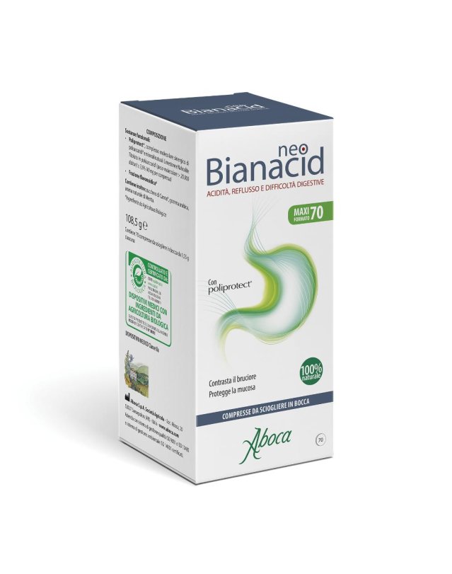 Neobianacid 70 compresse masticabili- integratore per il reflusso 