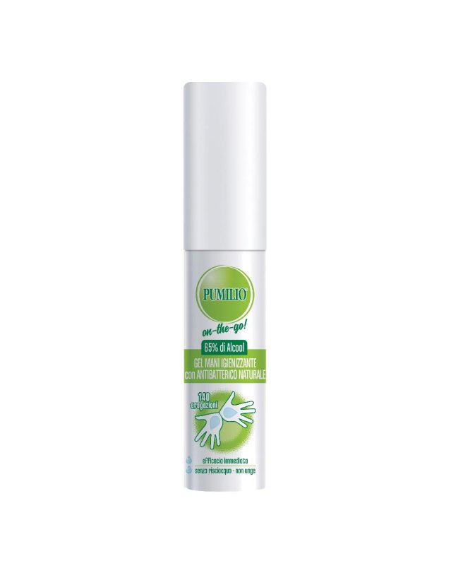 PUMILIO Gel Mani Igienizzante 25 ml - Alcol 65% con Antibatterico Naturale