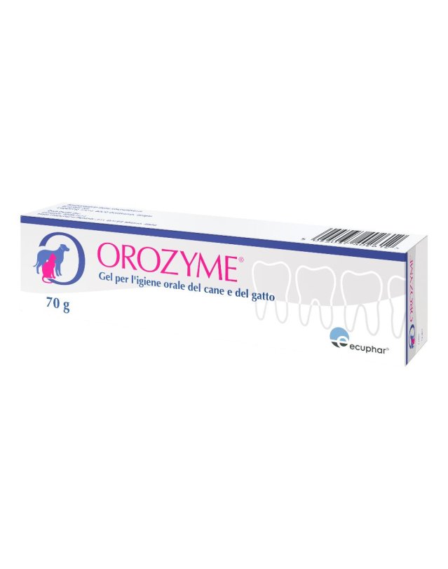 Orozyme gel igiene orale veterinario 70g-  Gel orale per cani e gatti