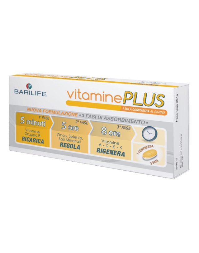 Barilife Vitamine Plus 30 compresse- Integratore Multivitaminico