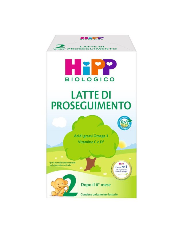 HIPP LATTE 2 PROSEG POLV 600G
