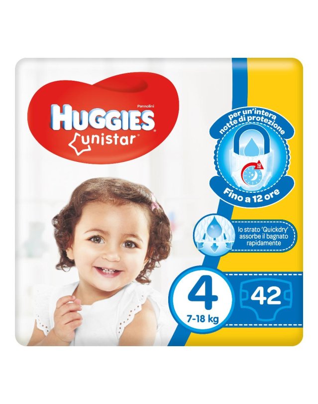 HUGGIES UNISTAR TG 4 44PZ