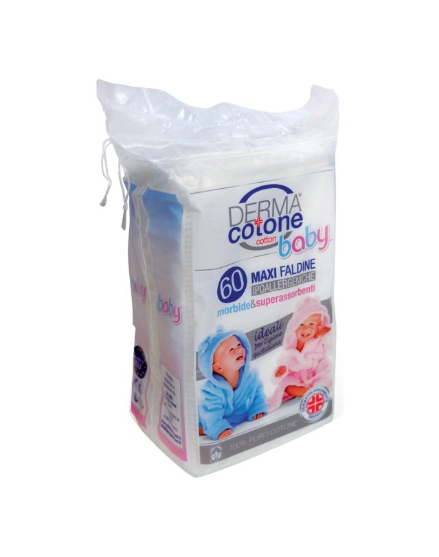 Dermacotone baby faldine maxi 60 pezzi