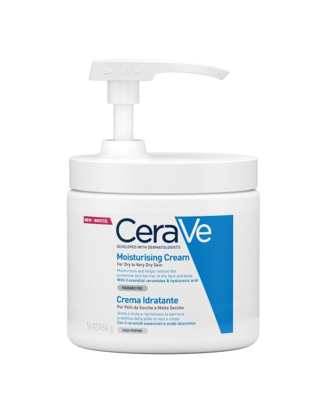 CeraVe Crema Corpo Idratante per Pelle Molto Secca 454 g 