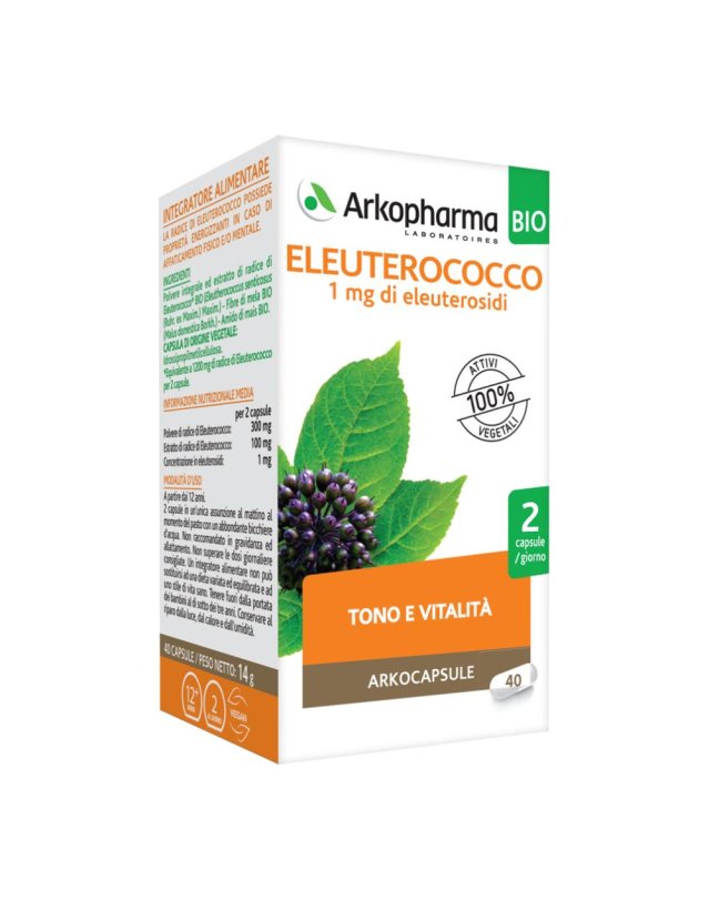 ARKOCAPSULE ELEUTEROC BIO40CPS