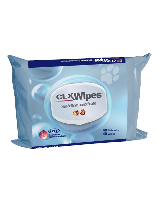 Clx Wipes 40 Salviette- Salviette Veterinarie per Cani e Gatti 