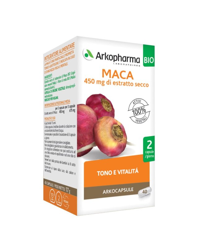 ARKOCAPSULE MACA BIO 40CPS