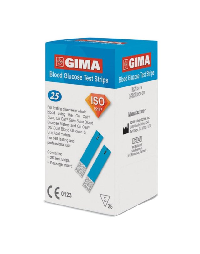 GIMA Strisce Glicemia 25pz