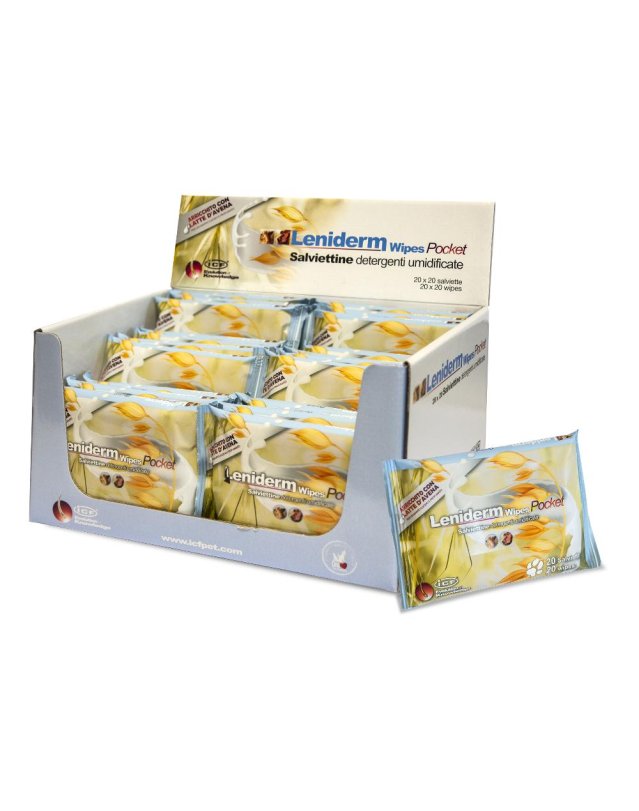 LENIDERM Wipes Pocket 20pz