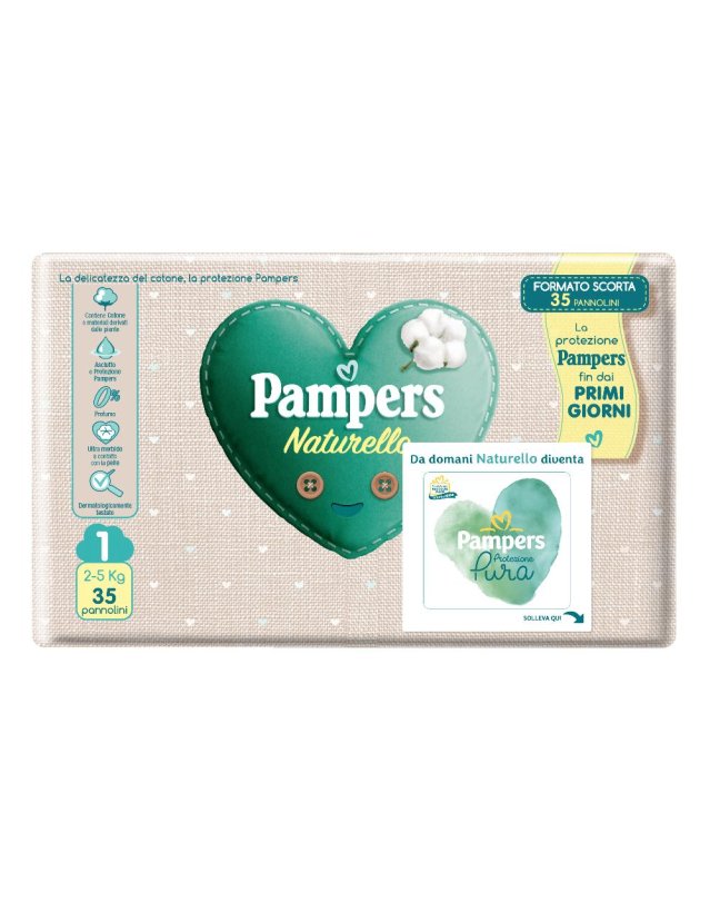 PAMPERS NATURELLO NEWBORN 35PZ