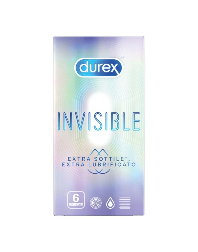 DUREX INVISIBLE EXTRA LUBR 6PZ