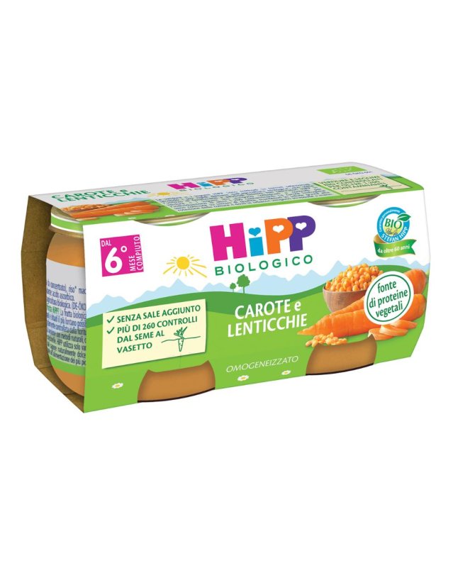 OMO HIPP Bio Carote/Lent.2x80g