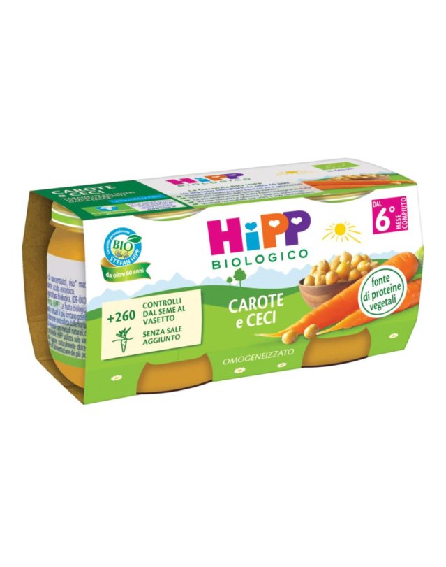OMO HIPP Bio Carote/Ceci 2x80g