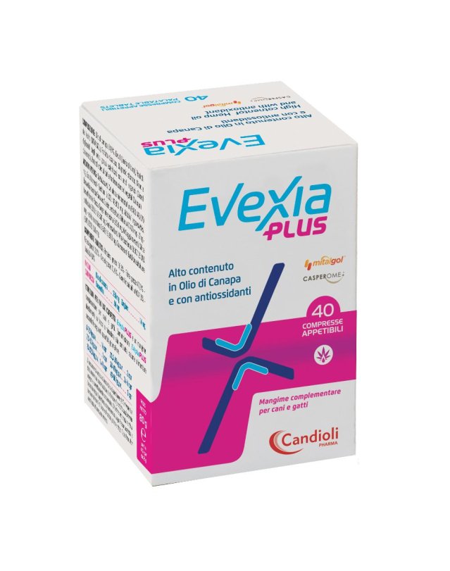 Evexia Plus Mangime Complementare per Cani e Gatti - 40 Compresse