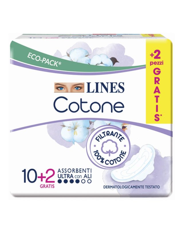 LINES Cotone Bio Ultra Ali 12P