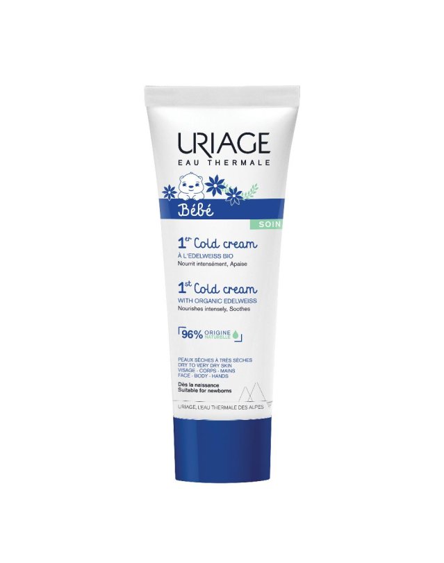 Uriage Bébé Cold Cream 75 ml -  Crema Nutriente Viso e Corpo per Bambini