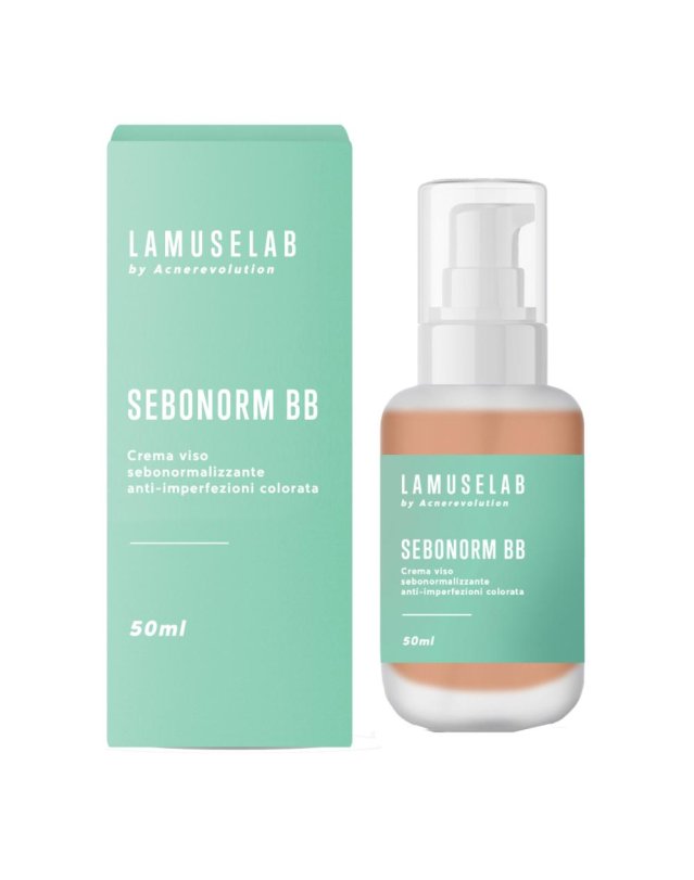 LAMUSELAB Sebonorm BB Crema Viso Anti Imperfezioni Colorata 50 ml