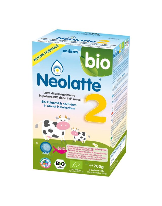 Neolatte 2 BIO DHA ARA - Latte in Polvere per il proseguimento 2 buste da 350g