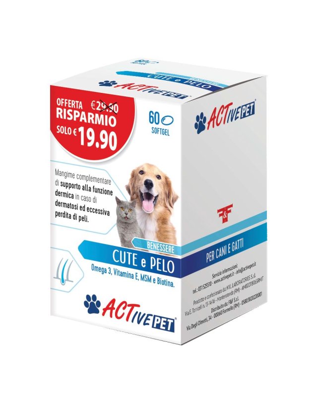 ACTIVE PET CUTE E PELO 60PRL