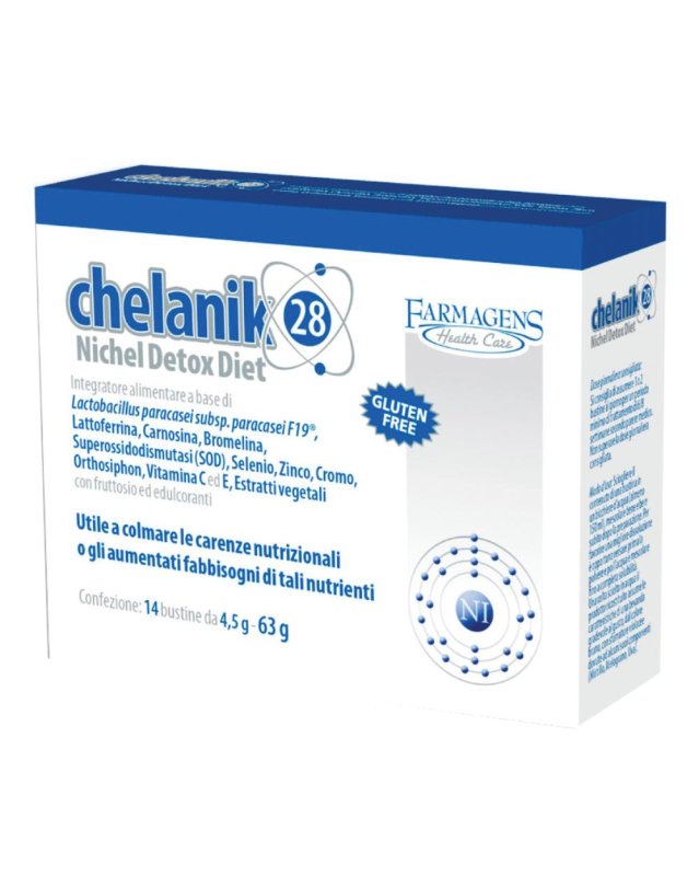 Chelanik 28 Farmagens 14 Bustine - Integratore per il Metabolismo