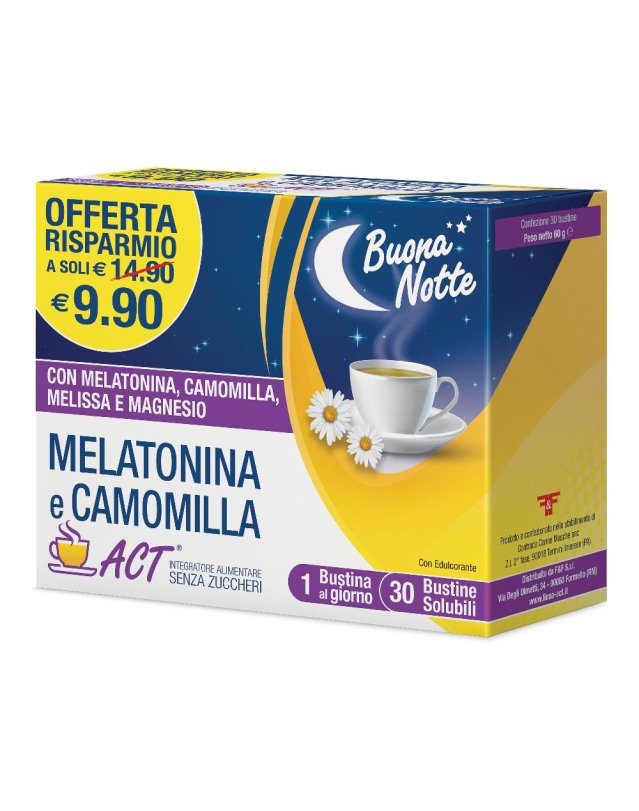 MELATONINA ACT+CAMOMILLA30BUST