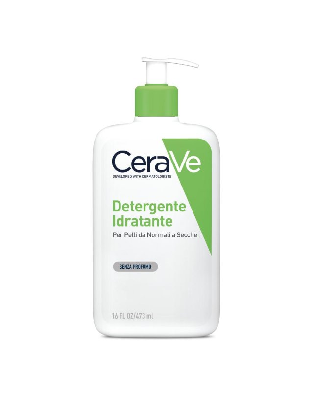 CeraVe Detergente Idratante 473 ml - Pulizia Delicata per Viso e Corpo