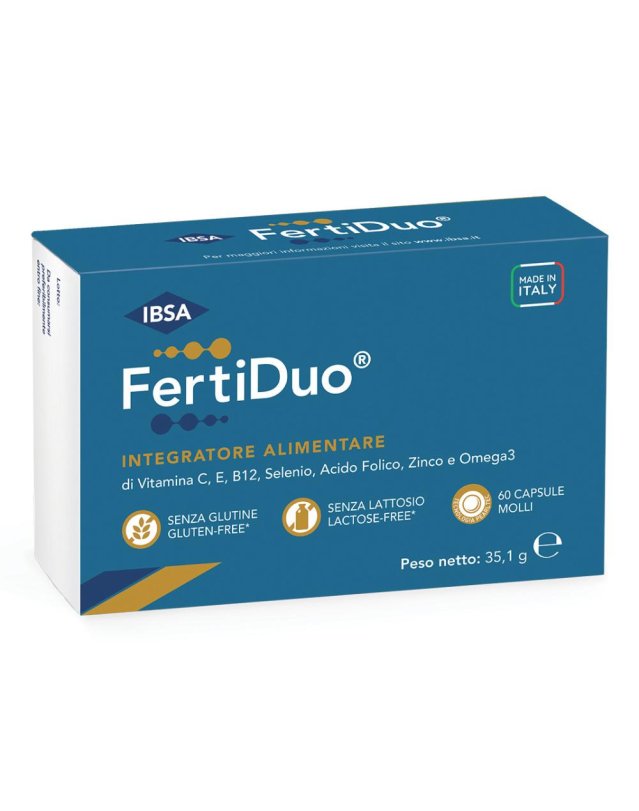 Fertiduo 60 capsule- Integratore Per La Fertilità dell'uomo