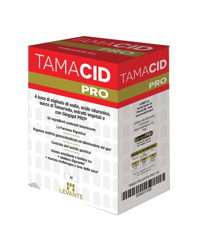 TAMACID PRO 20 stick - Integratore Digestivo e Protettivo per la Mucosa
