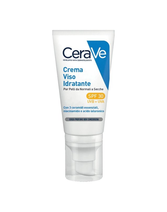 CeraVe Crema Viso Idratante SPF30 52 ml - Crema Viso con Fattore di Protezione Solare 