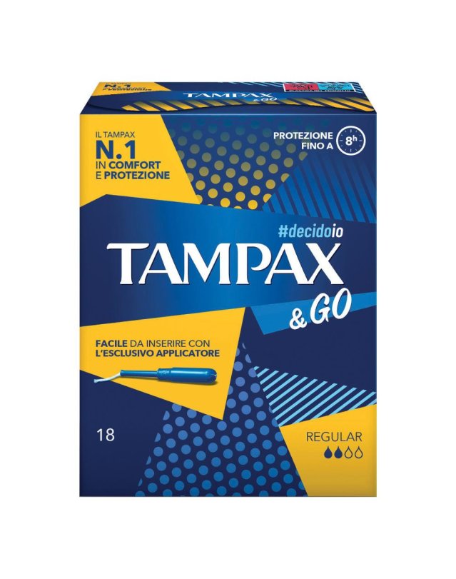 TAMPAX &GO REGULAR 18PZ