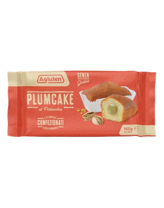 AGLUTEN PlumCake Pistacc.4x40g