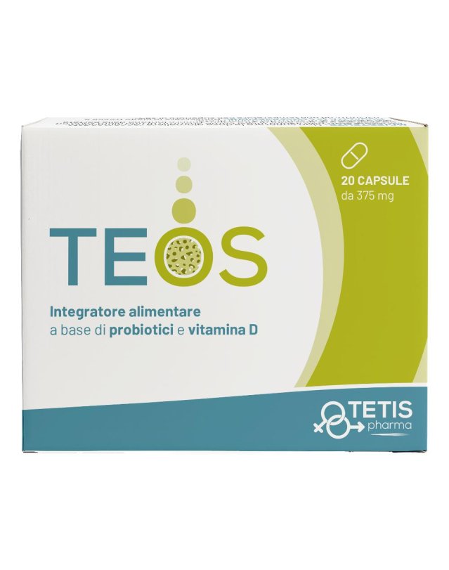 Teos 20 Capsule Probiotici -Per l'Equilibrio della Flora Intestinale