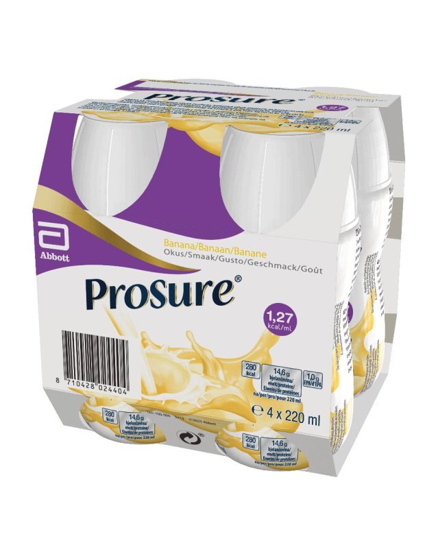 PROSURE BANANA 4BOTT 220ML
